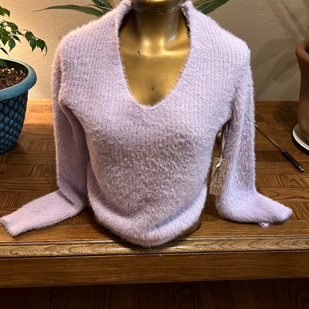 Iris open wrap back sweater